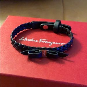 Salvatore Ferragamo Vara Bow Bracelet Black